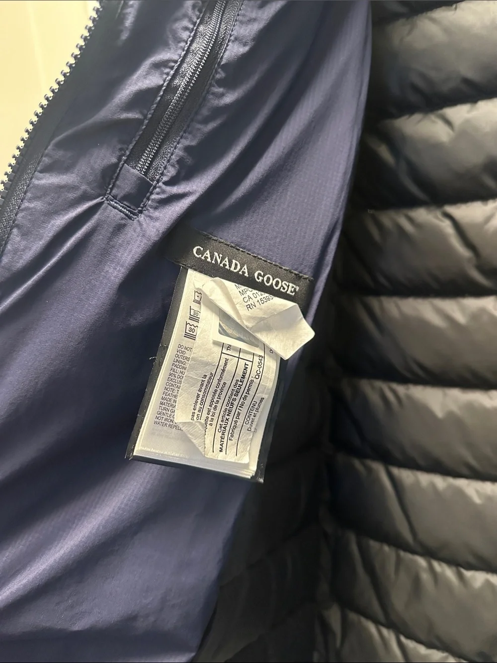 Canada Goose Midnight Blue Hooded Down Jacket - Picture 5 of 6
